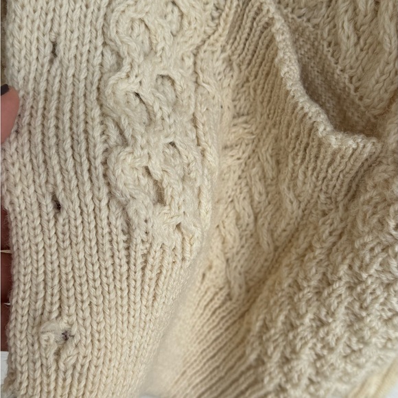 Vintage Fisherman Cable Knit Cardigan Sweater - Picture 8 of 9